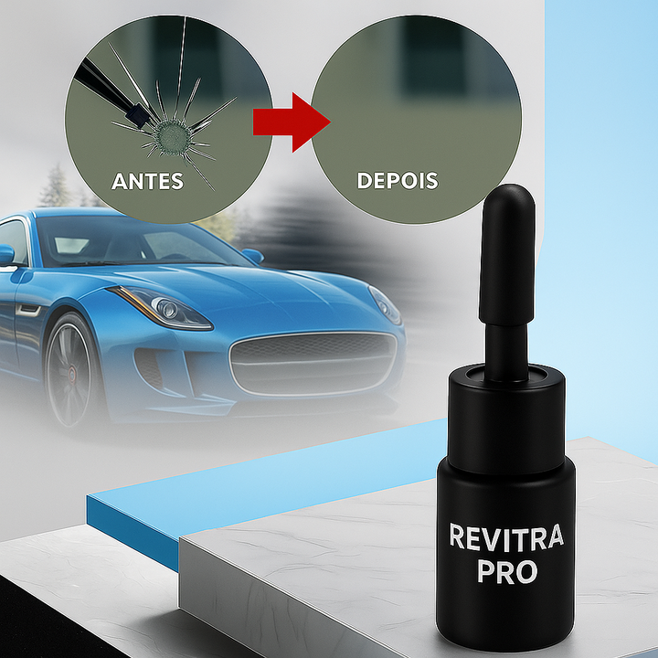 Revitra Pro 2.0 – Elimine Trincas e Rachaduras em Vidros com Facilidade - Repare para-brisas de carros e muito mais