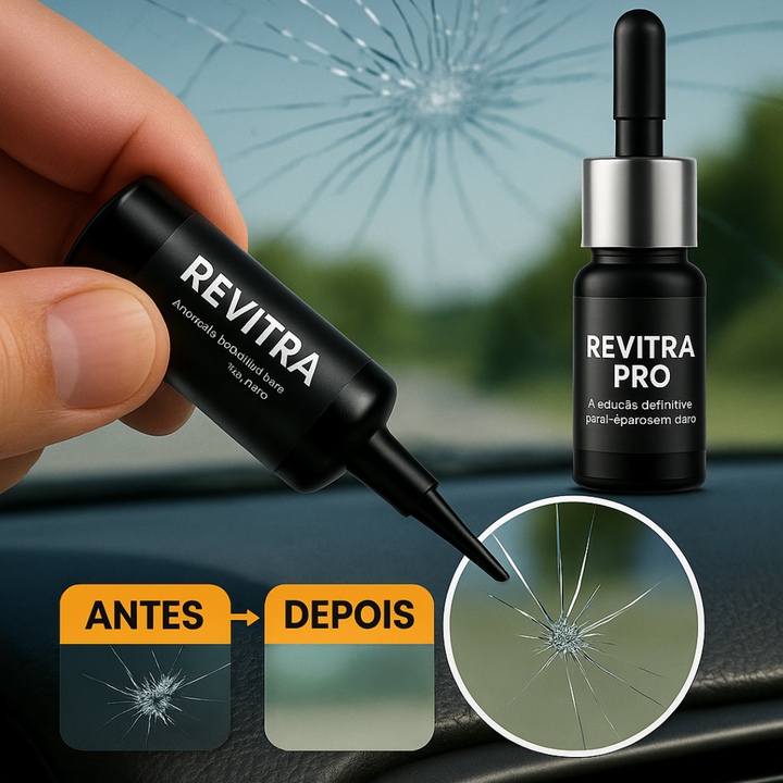 Revitra Pro 2.0 – Elimine Trincas e Rachaduras em Vidros com Facilidade - Repare para-brisas de carros e muito mais