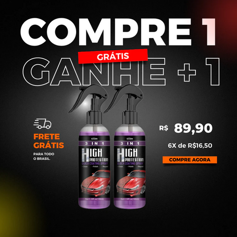 Liquido Cristalizador Revestimento de Carro - Seu carro + Brilhoso e Sem Risco e Arranhões - Frete Grátis - Compre 1 Leve 2