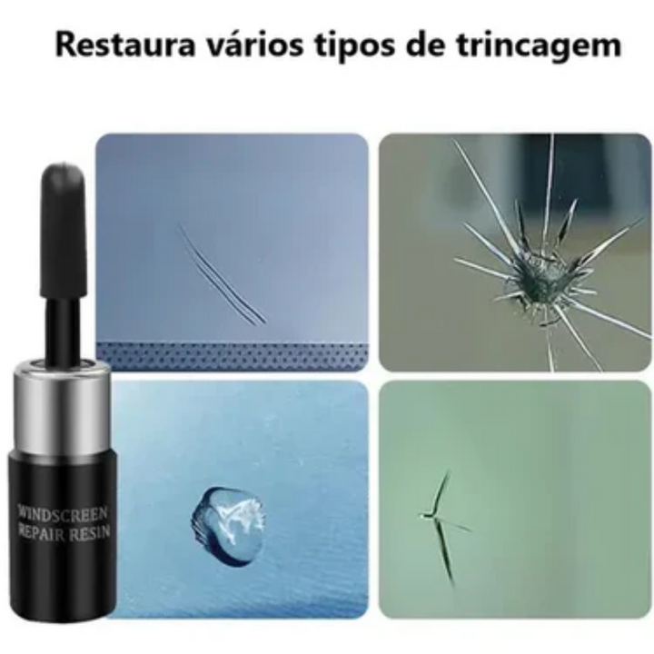 Revitra Pro 2.0 – Elimine Trincas e Rachaduras em Vidros com Facilidade - Repare para-brisas de carros e muito mais