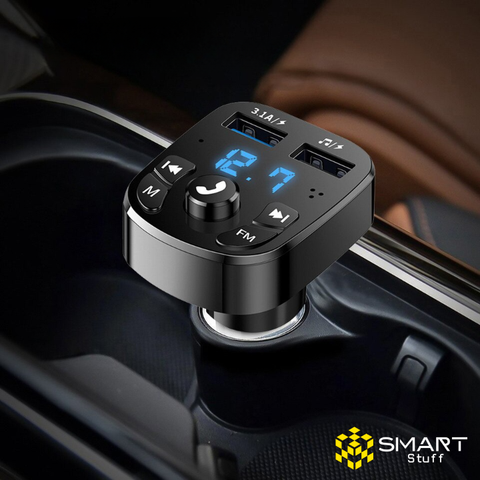 Mini Central Multimídia Car Play™ - Atenda ligações e controle músicas sem tocar no celular (Compatível em todos os veículos)