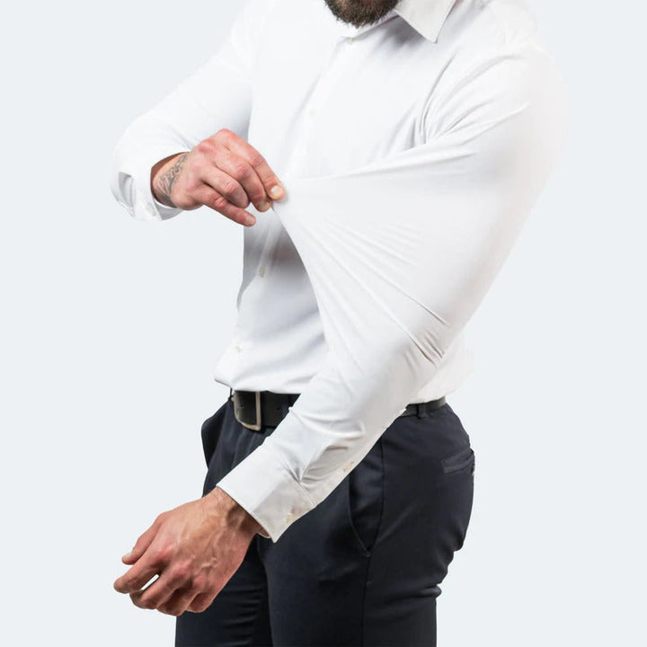 Camisa Anti-Estiramento Premium™ | Conforto e Elegância | 50% de Desconto + Frete Grátis HOJE!