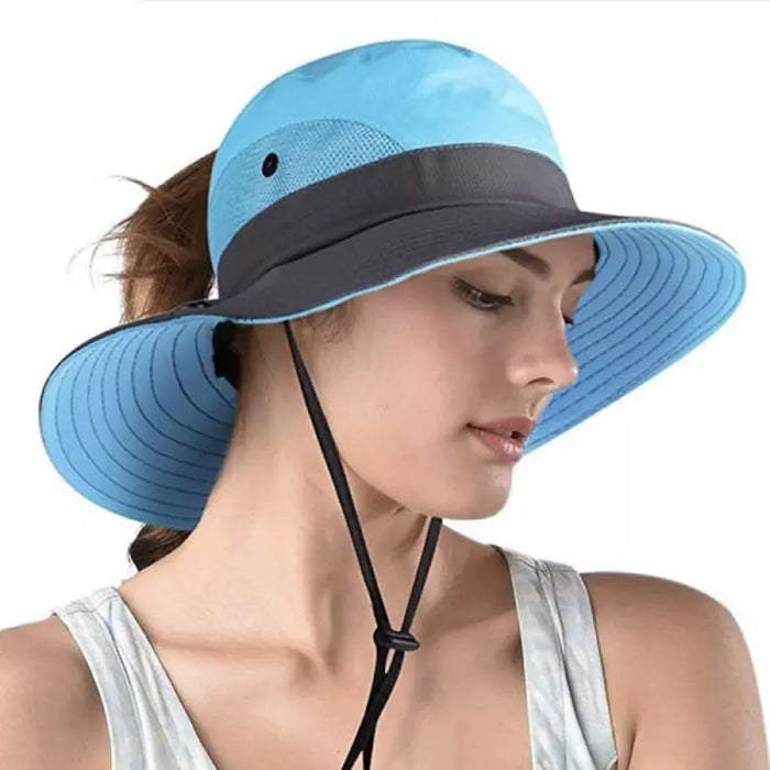Chapéu de Sol SUNSHADE Dobrável Com Proteção Uv 50+