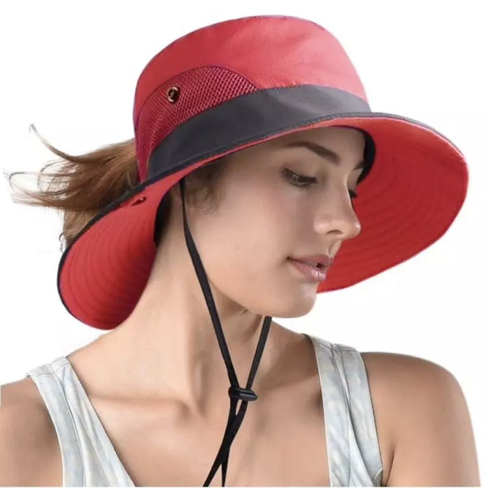 Chapéu de Sol SUNSHADE Dobrável Com Proteção Uv 50+