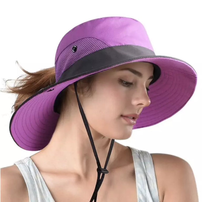 Chapéu de Sol SUNSHADE Dobrável Com Proteção Uv 50+
