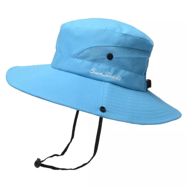 Chapéu de Sol SUNSHADE Dobrável Com Proteção Uv 50+