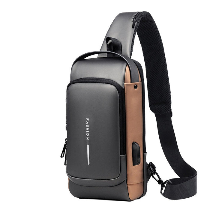 Nova Bolsa de ombro Antifurto com Carregamento USB Modelo 2022 - Prática, Estilosa e de Qualidade