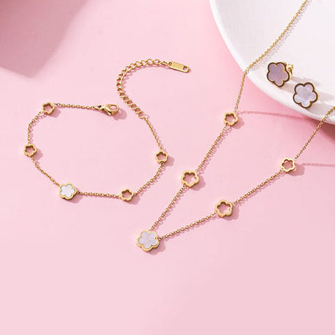 Conjuntos De Joias Concha Flor